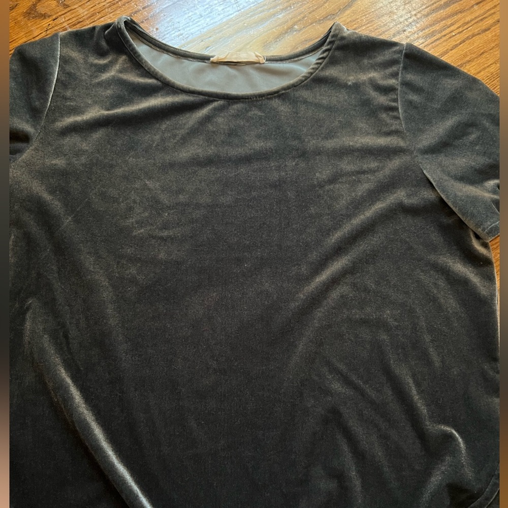 Velvet Material T- Shirt